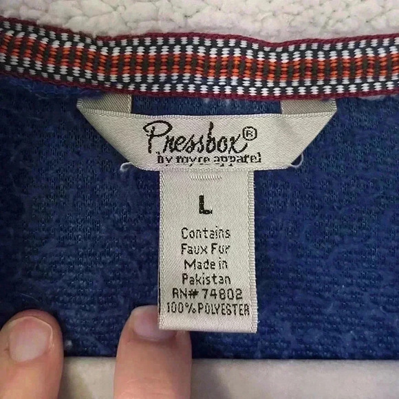 West Virginia Half Zip Sherpa Fleece Jacket Womens Size L - Picture 9 of 14